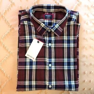 Untuckit men's Larson Flannel button down shirt